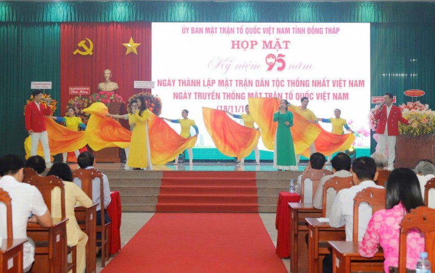 Đồng Tháp kỷ niệm 95 năm ngày thành lập Mặt trận dân tộc thống nhất Việt Nam