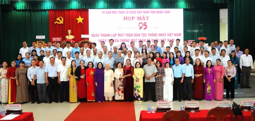 Đồng Tháp kỷ niệm 95 năm ngày thành lập Mặt trận dân tộc thống nhất Việt Nam