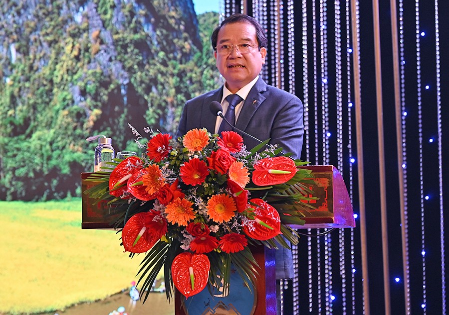 Phó Cục trưởng Cục Du lịch Quốc gia Việt Nam Hà Văn Siêu phát biểu tại hội nghị (Ảnh: TITC)