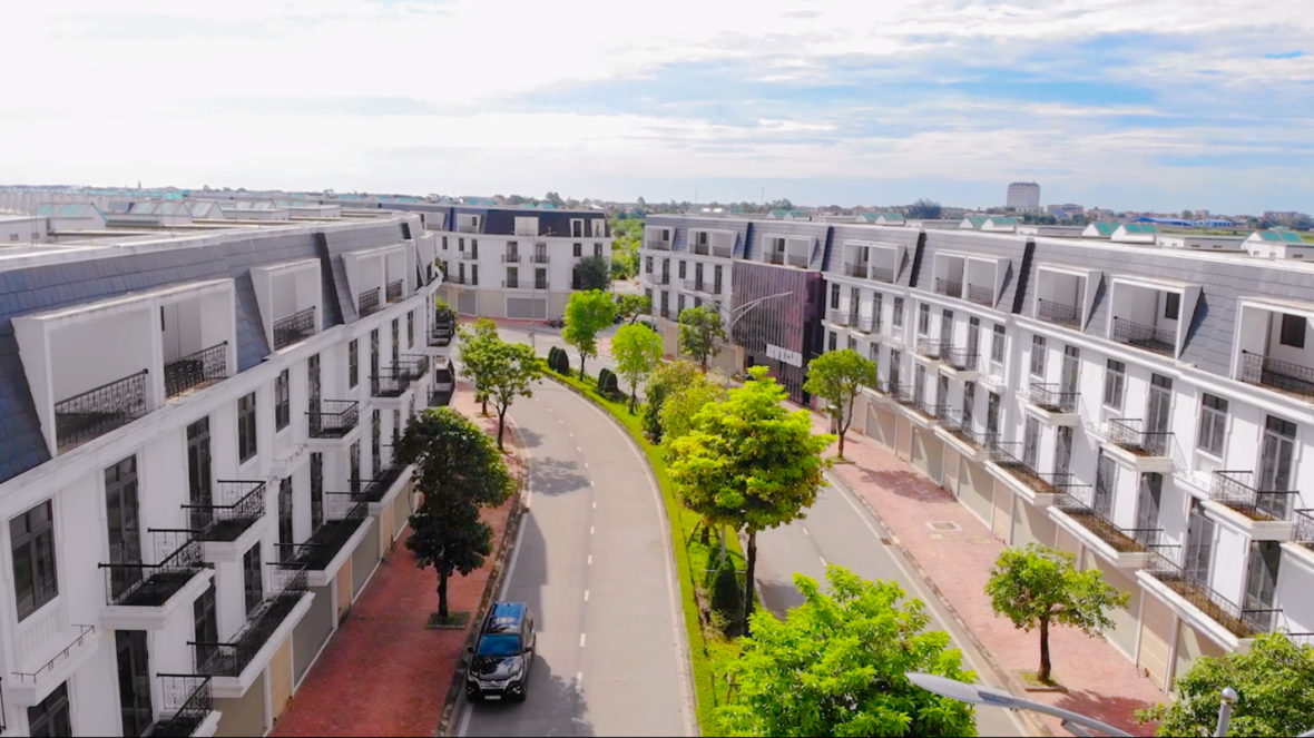 Đại lộ Ánh Sáng - tuyến phố thương mại trung tâm khu đô thị ROX Living Aquamarine Diễn Châu.