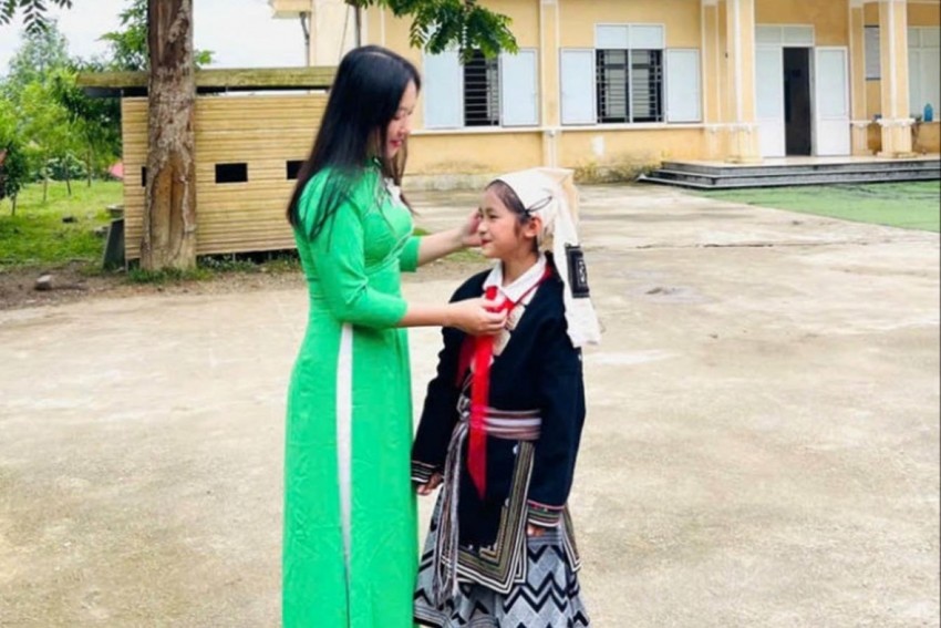 Cô giáo Dương Kim Ngân (Hồng Thái, Tuyên Quang).