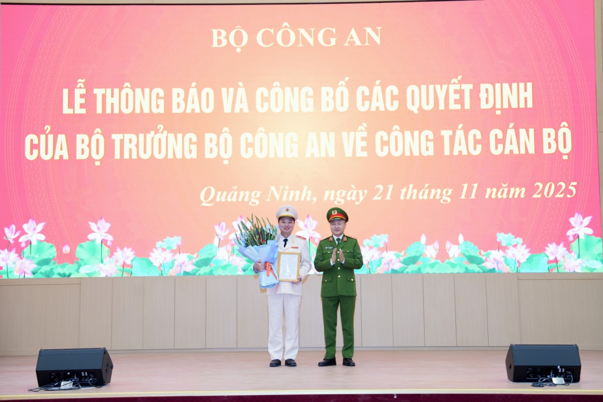 Thiếu tướng Nguyễn Tiến Trung làm Giám đốc Công an tỉnh Quảng Ninh