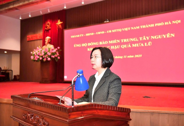 Thủ đô ủng hộ đồng bào miền Trung, Tây Nguyên khắc phục hậu quả mưa lũ