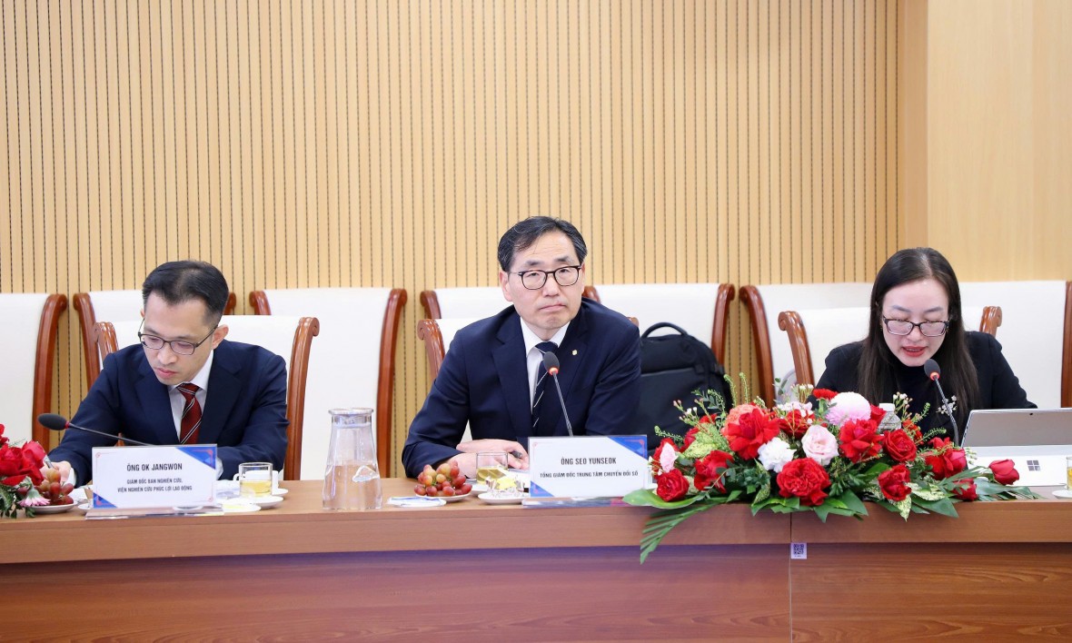 BHXH Việt Nam và KCOMWEL (Hàn Quốc): Tăng cường hợp tác trong lĩnh vực chuyển đổi số, ứng dụng AI trong lĩnh vực BHXH BHXH Việt Nam và KCOMWEL (Hàn Quốc): Tăng cường hợp tác trong lĩnh vực chuyển đổi số, ứng dụng AI trong lĩnh vực BHXH