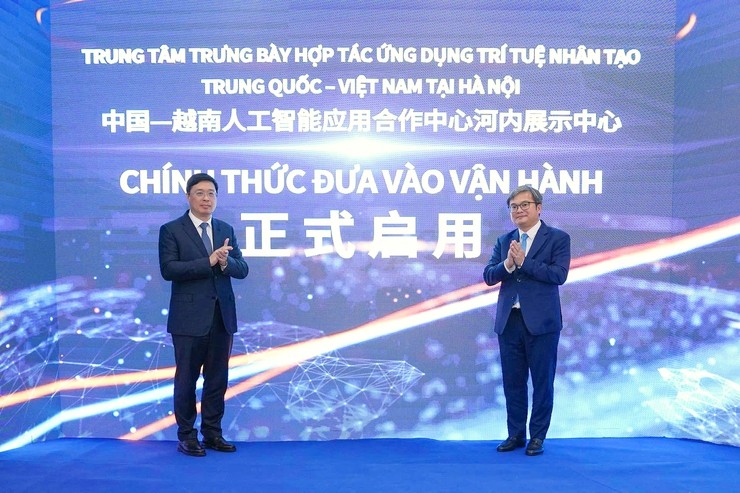 Ra mắt Trung tâm Trưng bày Hà Nội thuộc Trung tâm Hợp tác ứng dụng trí tuệ nhân tạo Trung Quốc - Việt Nam