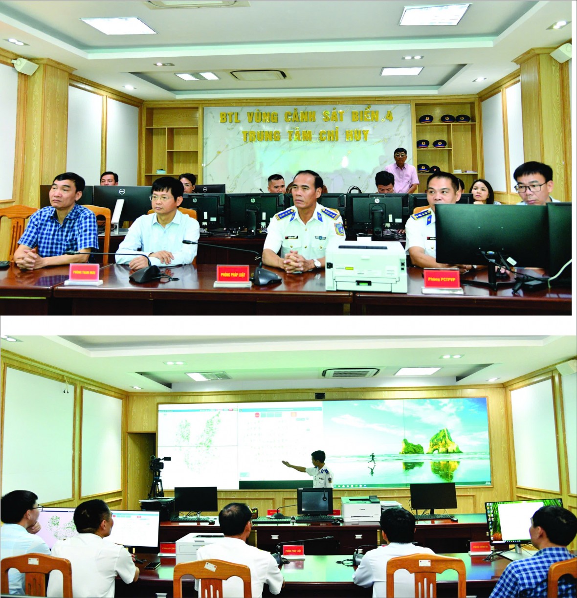 Thanh tra Chính phủ làm việc với BTL Vùng Cảnh sát biển 4 về công tác phối hợp chống IUU