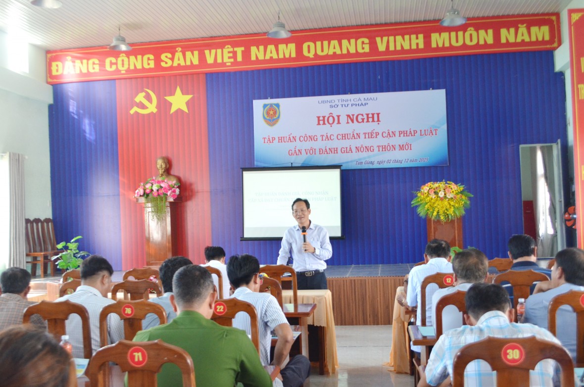 Cà Mau: Hỗ trợ chuẩn tiếp cận pháp luật gắn với xây dựng Nông thôn mới