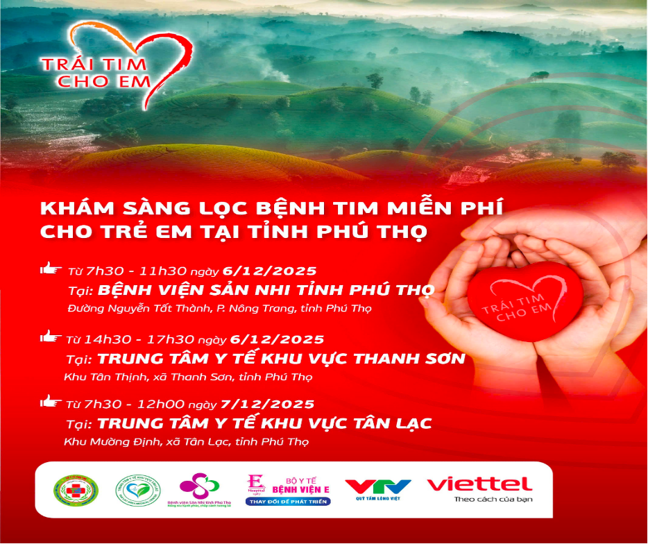 “Trái tim cho em” - Hành trình yêu thương đến với trẻ em Phú Thọ