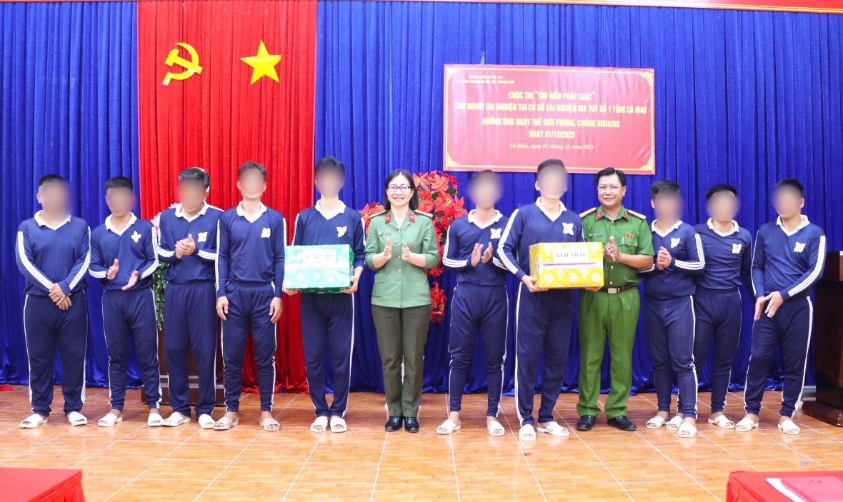 Bổ ích cuộc thi tìm hiểu pháp luật cho học viên cai nghiện tại Cà Mau