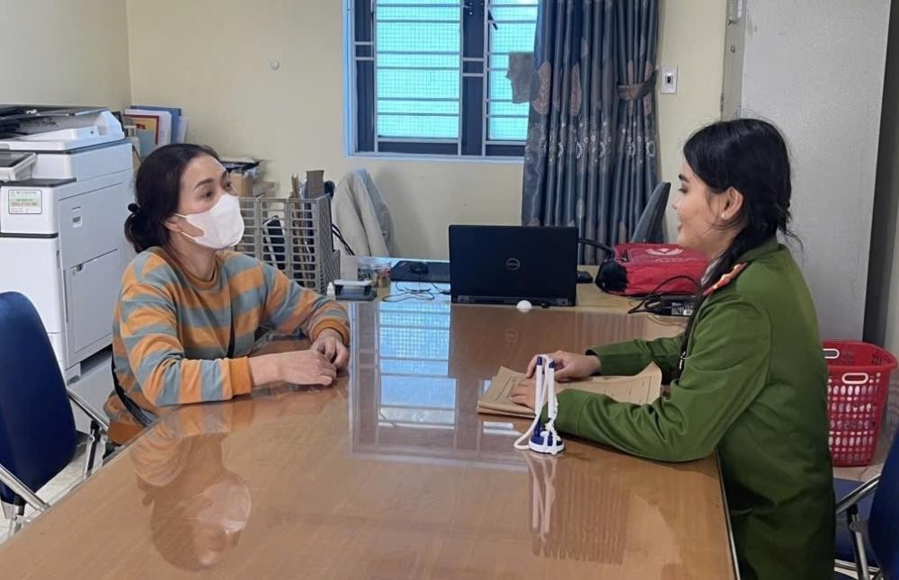 Bị Công an xã Thiên Cầm kịp thời ngăn chặn - Ảnh Công an Hà Tĩnh.