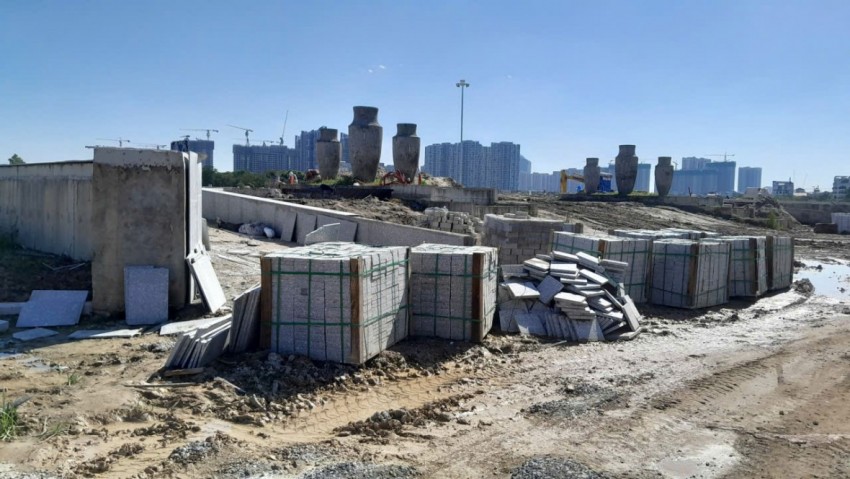 Cận cảnh Công viên Gia Lâm tăng tốc về đích trước tết Nguyên đán Cận cảnh Công viên Gia Lâm tăng tốc về đích trước tết Nguyên đán