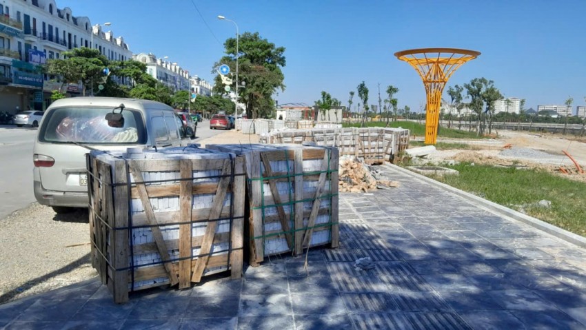 Cận cảnh công viên Gia Lâm tăng tốc về đích trước tết Nguyên đán