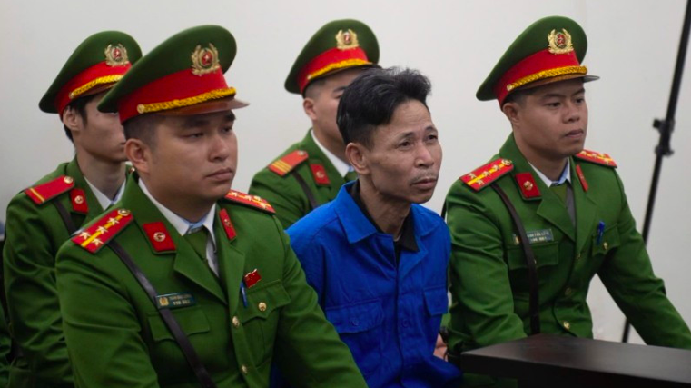 Bị cáo Cao Văn Hùng tại tòa.