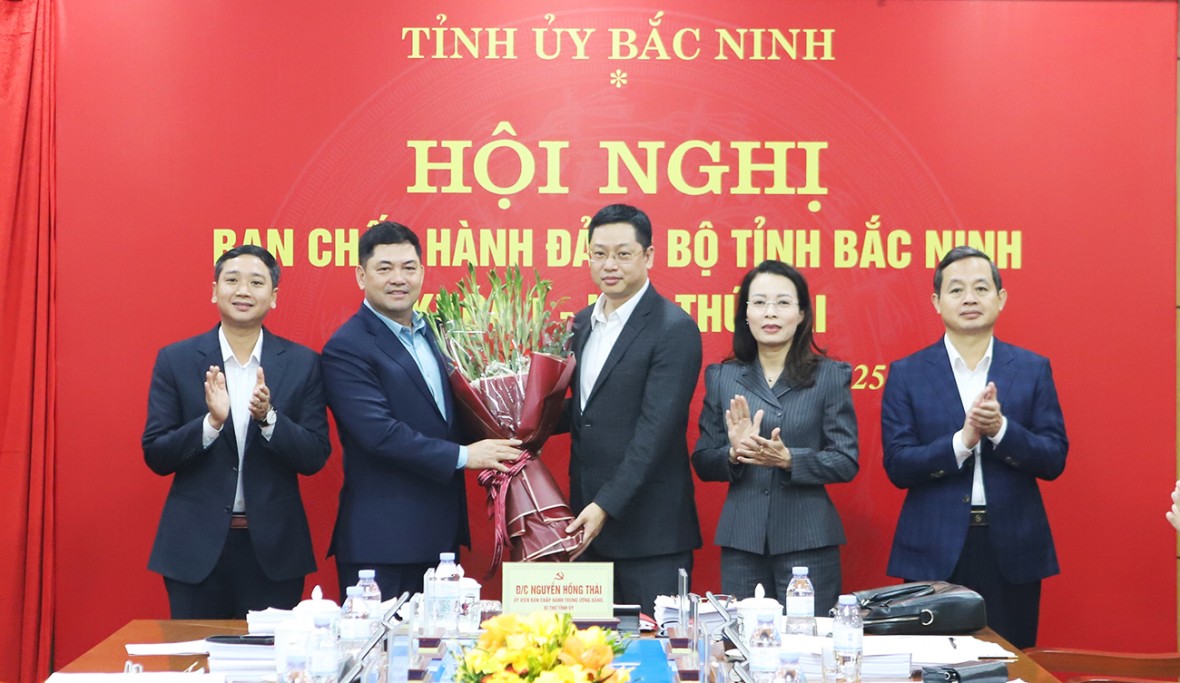 Ông Trần Huy Phương được bầu giữ chức Phó Bí thư Tỉnh ủy Bắc Ninh