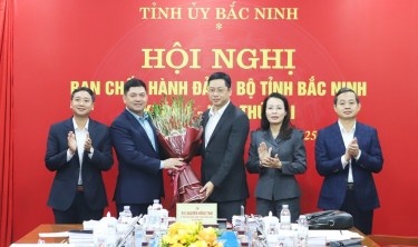 Ông Trần Huy Phương được bầu giữ chức Phó Bí thư Tỉnh ủy Bắc Ninh