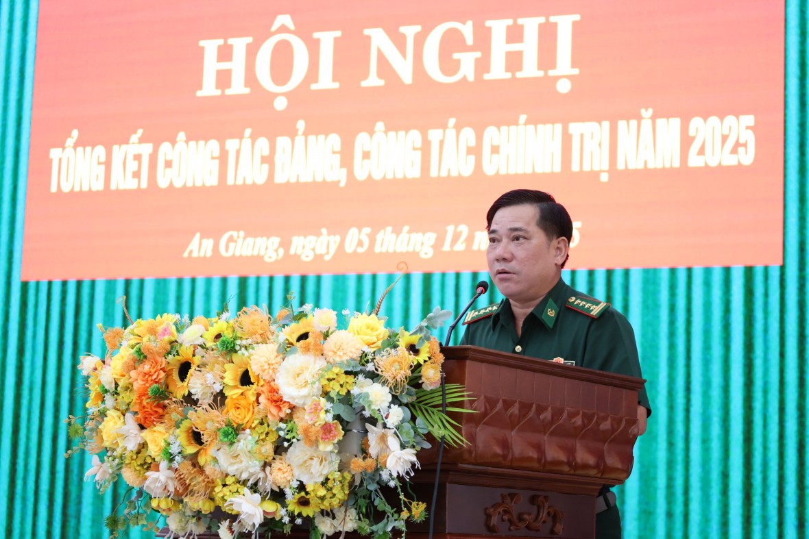 BĐBP An Giang tổng kết công tác Đảng, công tác chính trị năm 2025 BĐBP An Giang tổng kết công tác Đảng, công tác chính trị năm 2025