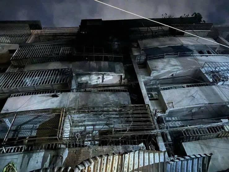 Cháy chung cư Độc Lập. (Ảnh: Công an TP HCM)