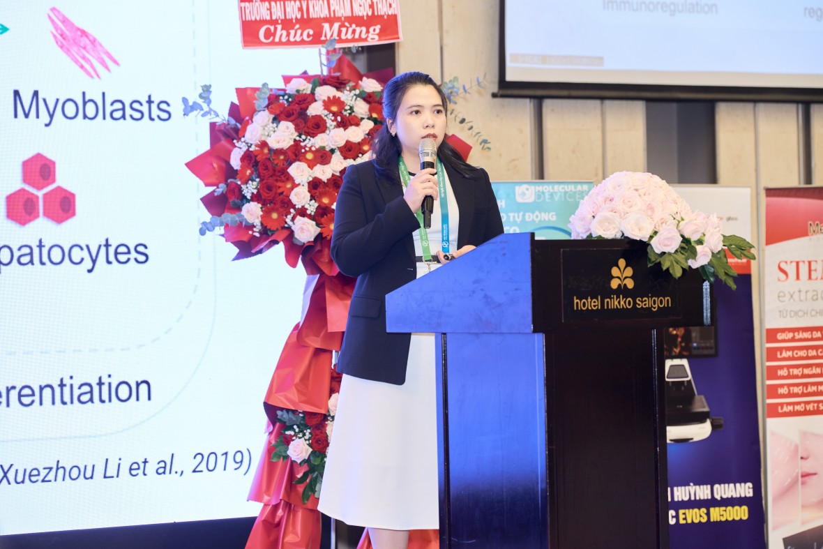 TS.Nguyễn Thị Kiều Oanh trình bày báo cáo khoa học