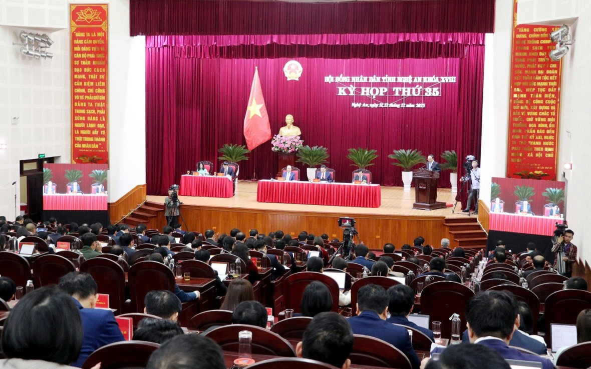 Kỳ họp thứ 15, HĐND tỉnh Nghệ An khóa XVIII, nhiệm kỳ 2021-2026.