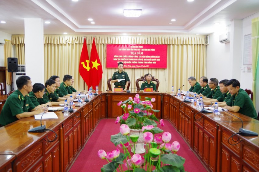 BĐBP Đồng Tháp: Toạ đàm khảo sát Đề tài khoa học cấp Bộ Quốc phòng BĐBP Đồng Tháp: Toạ đàm khảo sát Đề tài khoa học cấp Bộ Quốc phòng