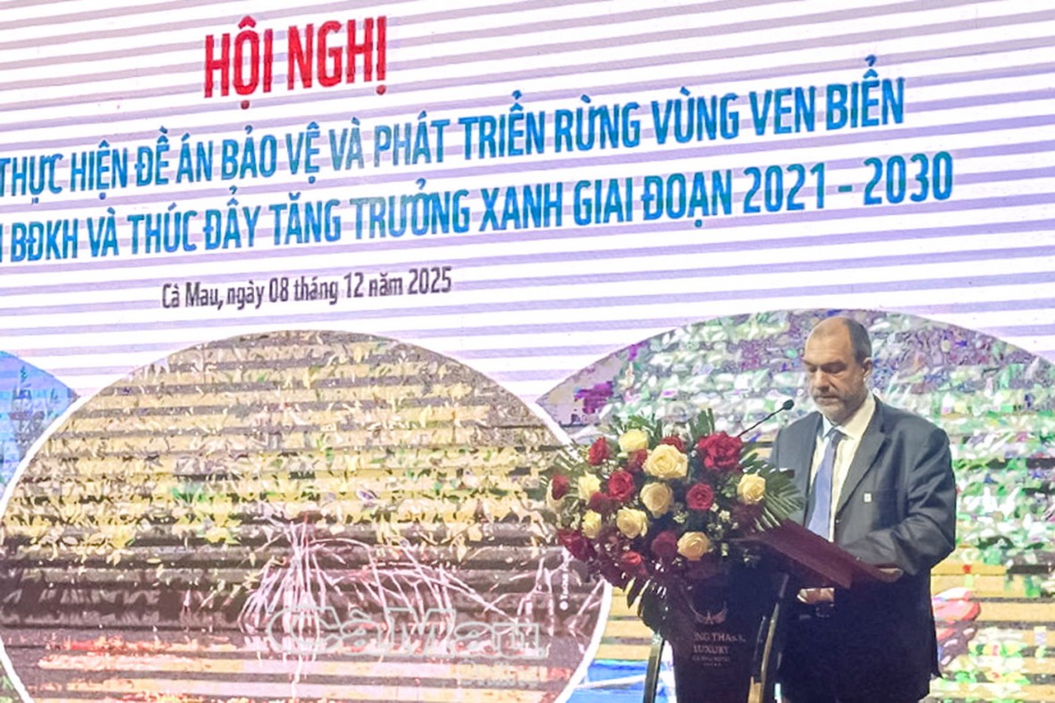 Cà Mau giữ vững “lá chắn xanh” ven biển trước biến đổi khí hậu