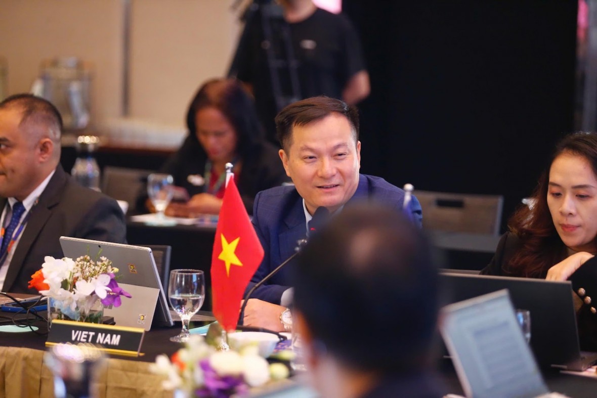 Đại diện của Uỷ ban Cạnh tranh Quốc gia cho ý kiến tại Hội nghị ACCP. (Ảnh: Bộ Công thương) Đại diện của Uỷ ban Cạnh tranh Quốc gia cho ý kiến tại Hội nghị ACCP. (Ảnh: Bộ Công thương)