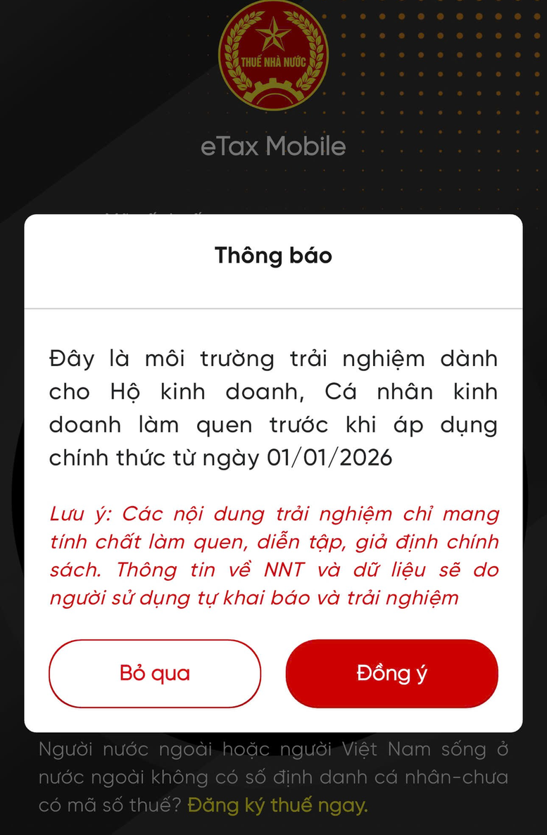 Chi tiết thao tác kê khai thuế trên app eTax Mobile cho hộ kinh doanh Chi tiết thao tác kê khai thuế trên app eTax Mobile cho hộ kinh doanh