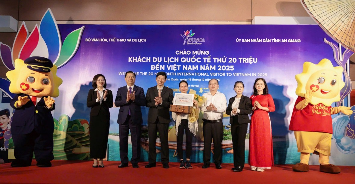 Việt Nam đón du khách quốc tế thứ 20 triệu