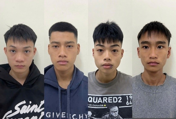 Các đối tượng bị bắt giữ.