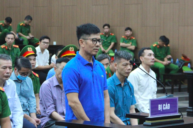 Bị cáo Nguyễn Duy Hưng tại phiên tòa sơ thẩm (Ảnh: Lê Hồng).