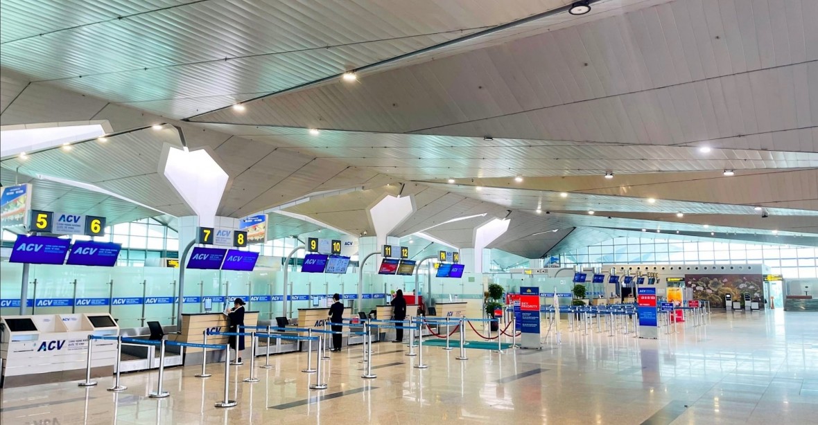 Nhà ga Quốc nội tại sân bay Vinh đã mở rộng diện tích, đáp ứng nhu cầu.