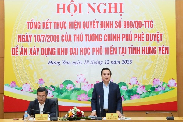 Tiếp tục thực hiện Khu Đại học Phố Hiến với quyết tâm cao hơn, cụ thể hơn Tiếp tục thực hiện Khu Đại học Phố Hiến với quyết tâm cao hơn, cụ thể hơn