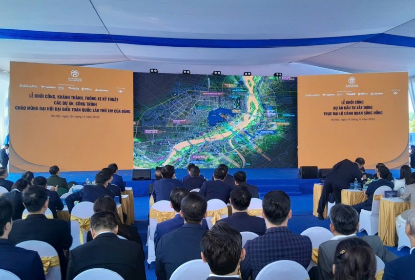 Hà Nội: Khởi công Dự án Trục đại lộ cảnh quan sông Hồng