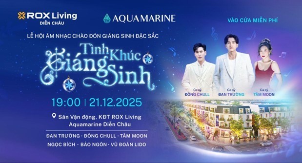 “Tình khúc Giáng Sinh” – lễ hội âm nhạc gắn kết cộng đồng tại Diễn Châu