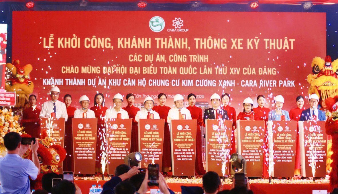 Cần Thơ: Khánh thành Khu căn hộ chung cư cao cấp Kim Cương Xanh - Cara River Park
