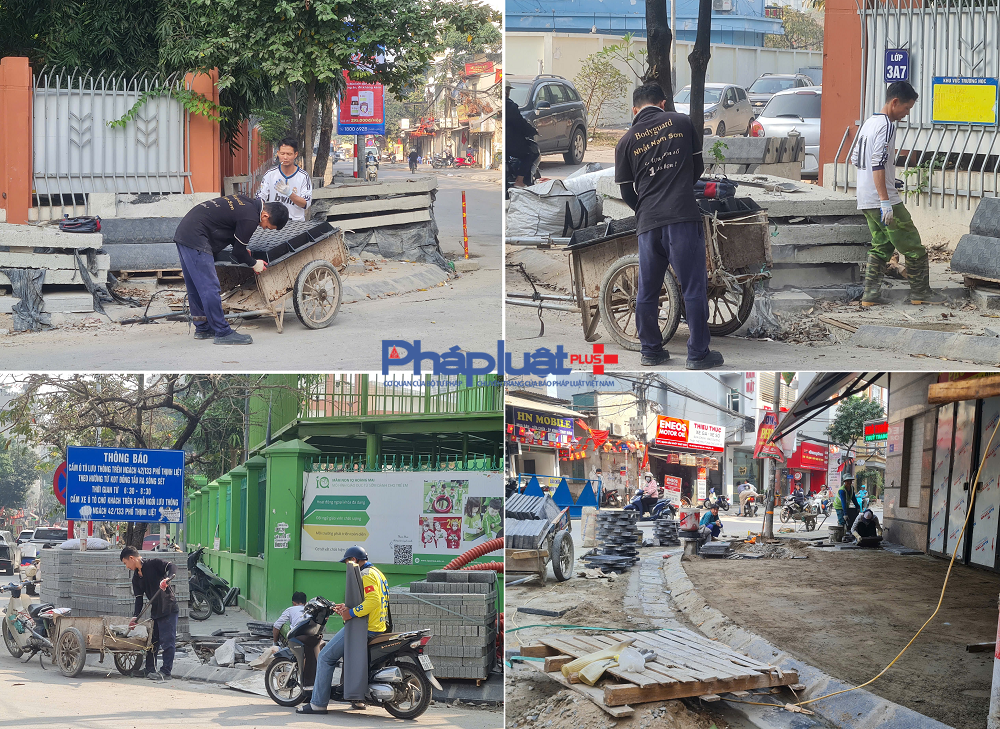 Vật liệu ngổn ngang phục vụ điệp khúc đào bới vỉa hè khiến người dân Thủ đô vô cùng ngán ngẩm