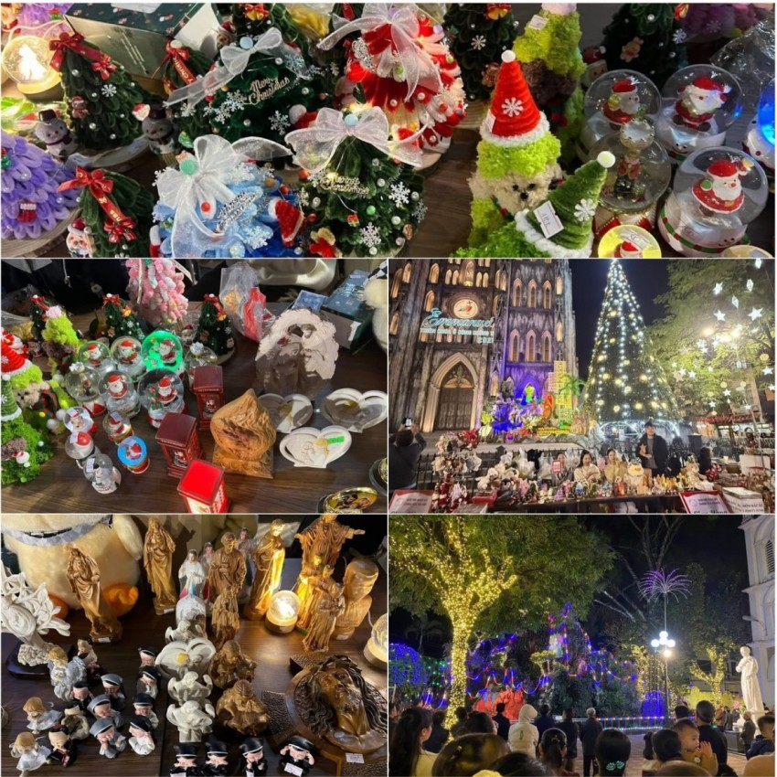 Rộn ràng không khí đón Giáng sinh sớm khắp các nẻo đường Hà Nội