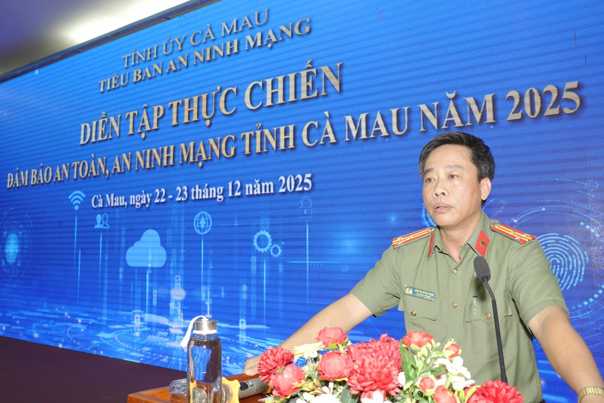 Cà Mau: Diễn tập thực chiến bảo đảm an toàn, an ninh mạng