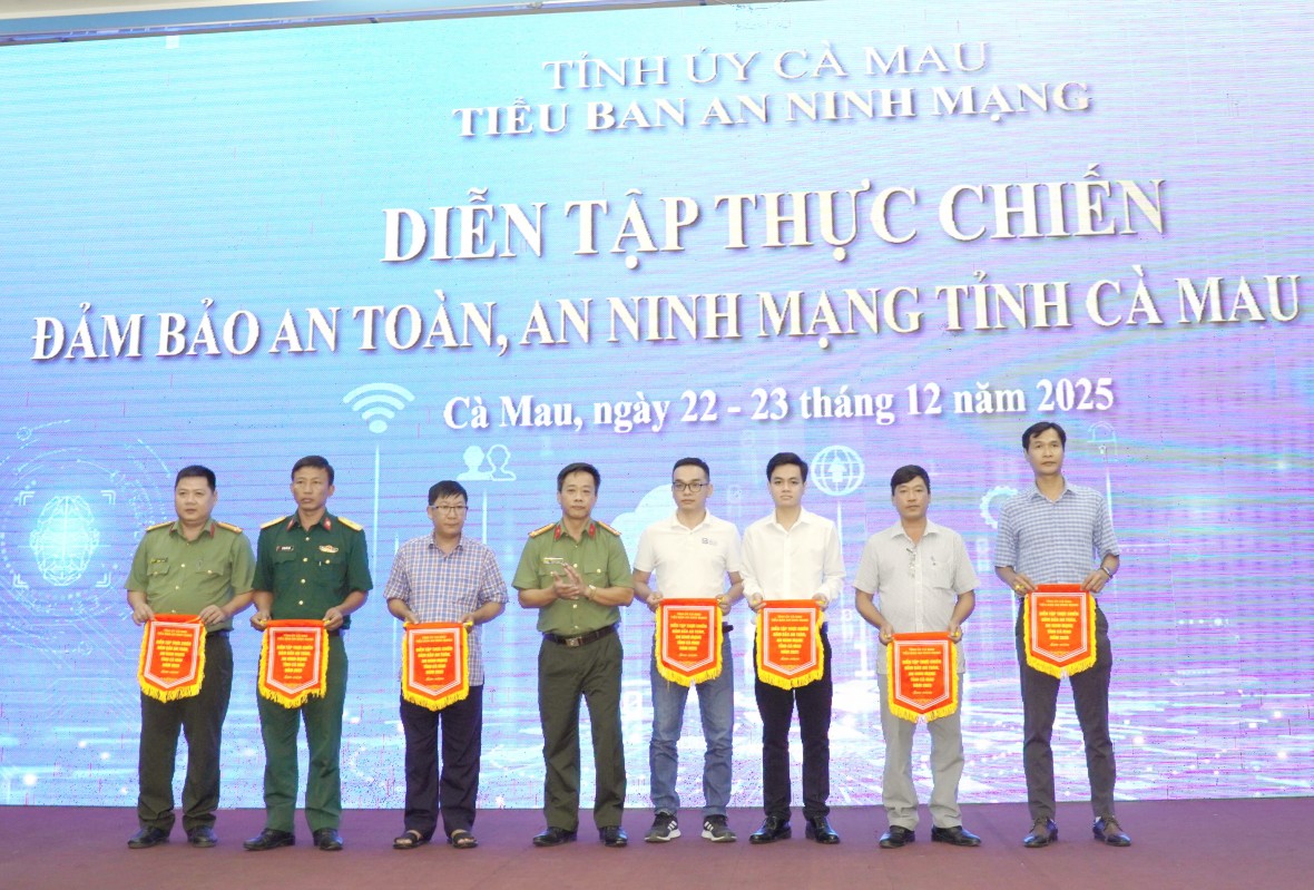 Cà Mau: Diễn tập thực chiến bảo đảm an toàn, an ninh mạng