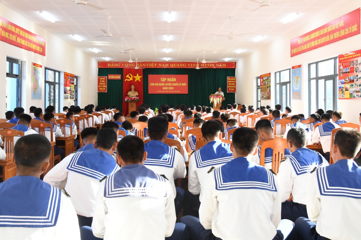 BTL Vùng 5 Hải quân: Khai mạc tập huấn cán bộ huấn luyện chiến sĩ mới năm 2026