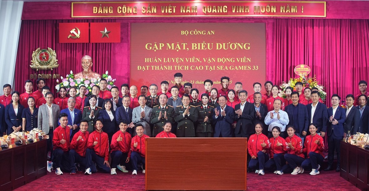 Vinh danh huấn luyện viên, vận động viên thể thao Công an nhân dân đạt thành tích cao tại SEA Games 33