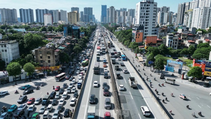 Một đoạn Vành đai 3 trên cao.