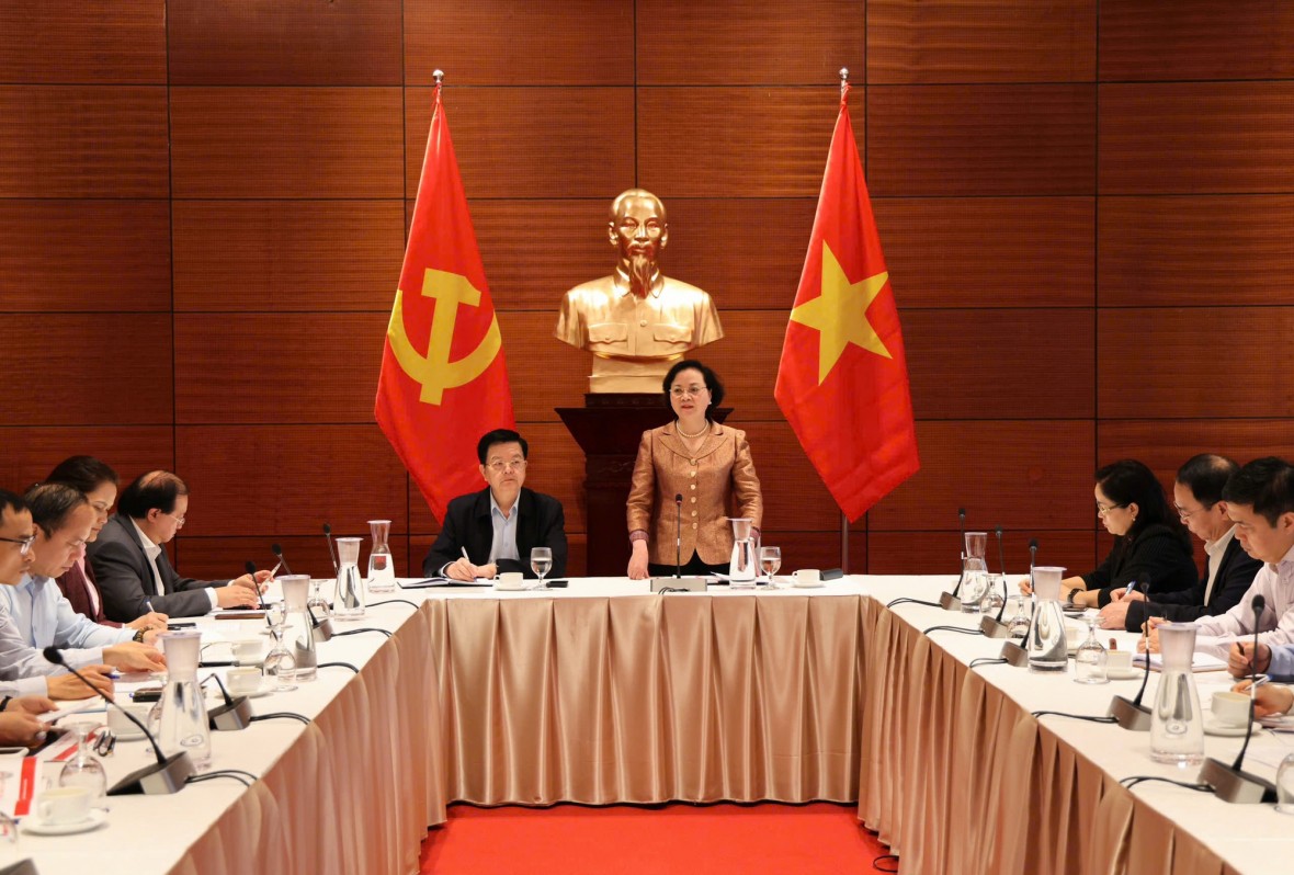 Phó Thủ tướng Phạm Thị Thanh Trà phát biểu tại buổi kiểm tra công tác chuẩn bị Đại hội Thi đua yêu nước toàn quốc lần thứ XI - Ảnh: VGP