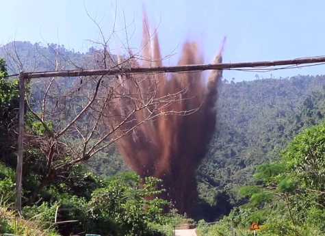 Huỷ nổ thành công quả bom nặng hàng trăm kg tại Phú Thọ