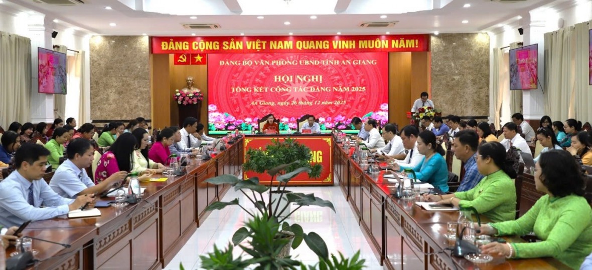 Đảng bộ Văn phòng UBND tỉnh An Giang tổng kết công tác Đảng năm 2025 và triển khai nhiệm vụ năm 2026
