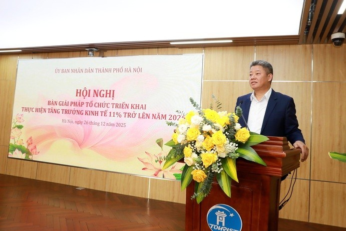 Hà Nội quyết tâm hoàn thành mục tiêu tăng trưởng kinh tế 11% trở lên năm 2026