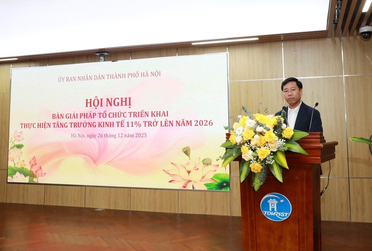 Hà Nội quyết tâm hoàn thành mục tiêu tăng trưởng kinh tế 11% trở lên năm 2026