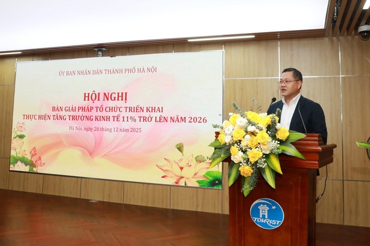 Hà Nội quyết tâm hoàn thành mục tiêu tăng trưởng kinh tế 11% trở lên năm 2026