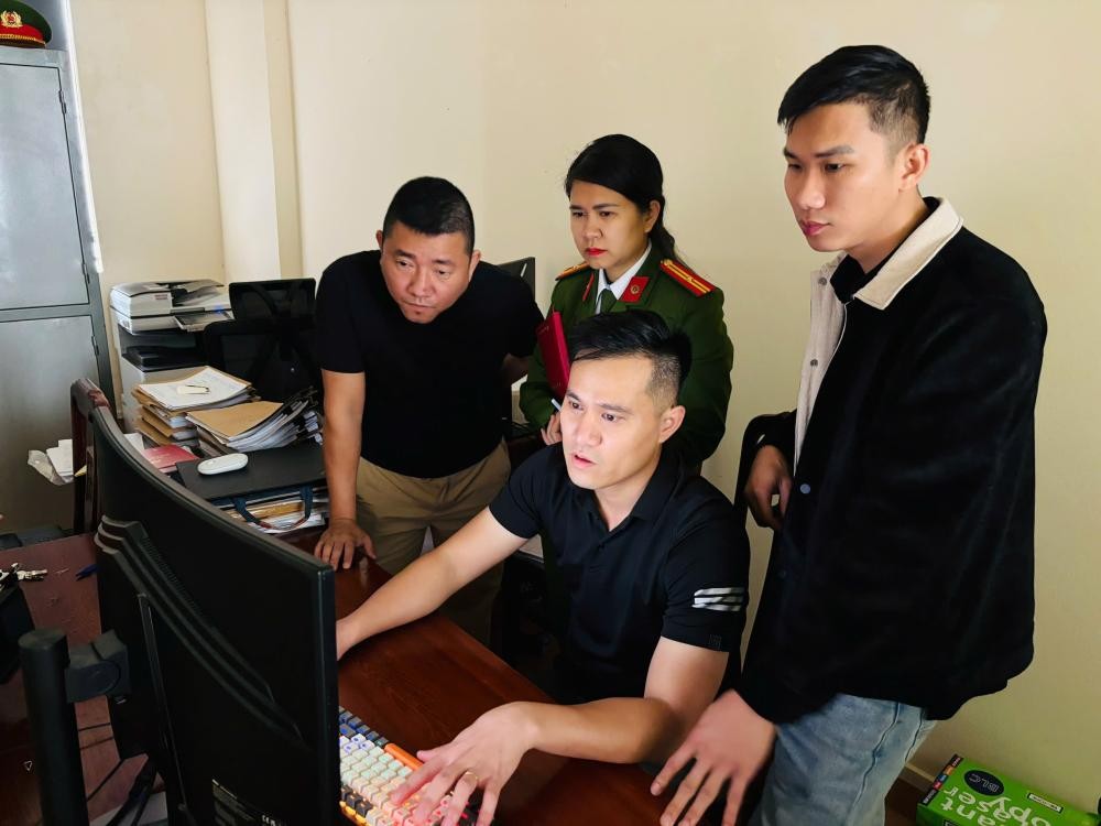 Lực lượng chức năng triển khai các phương án - Ảnh Công an Hà Tĩnh.