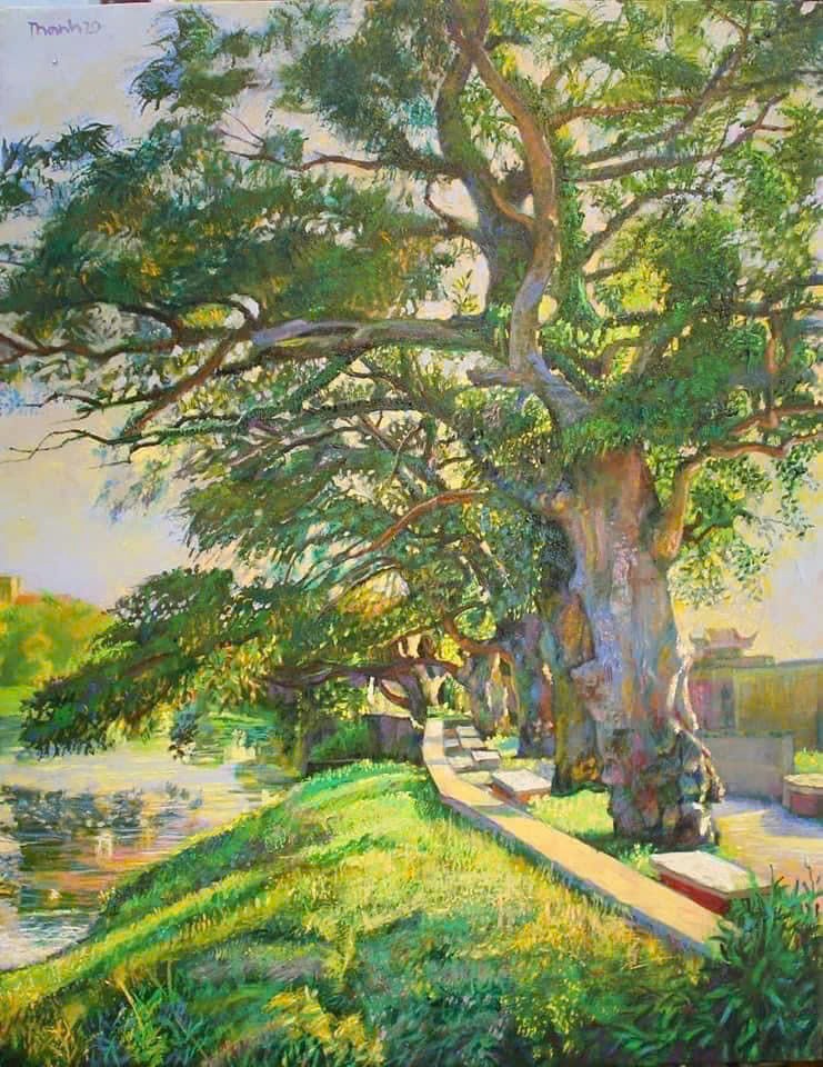 3.	Đỗ Huy Thanh  - Nắng Khúc Thuỷ - Sơn dầu, 2020